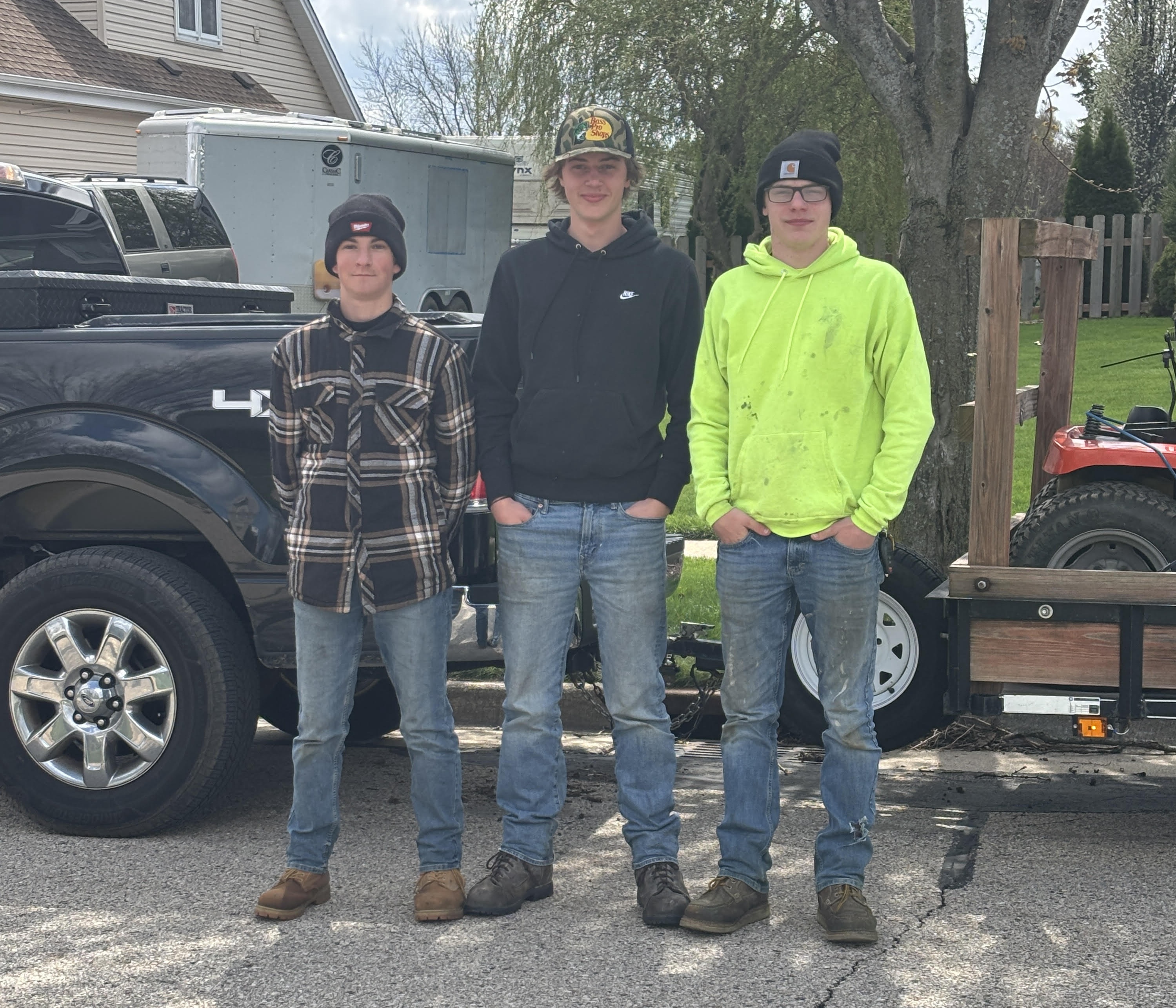 Yardigans crew ready to work in your neighborhood